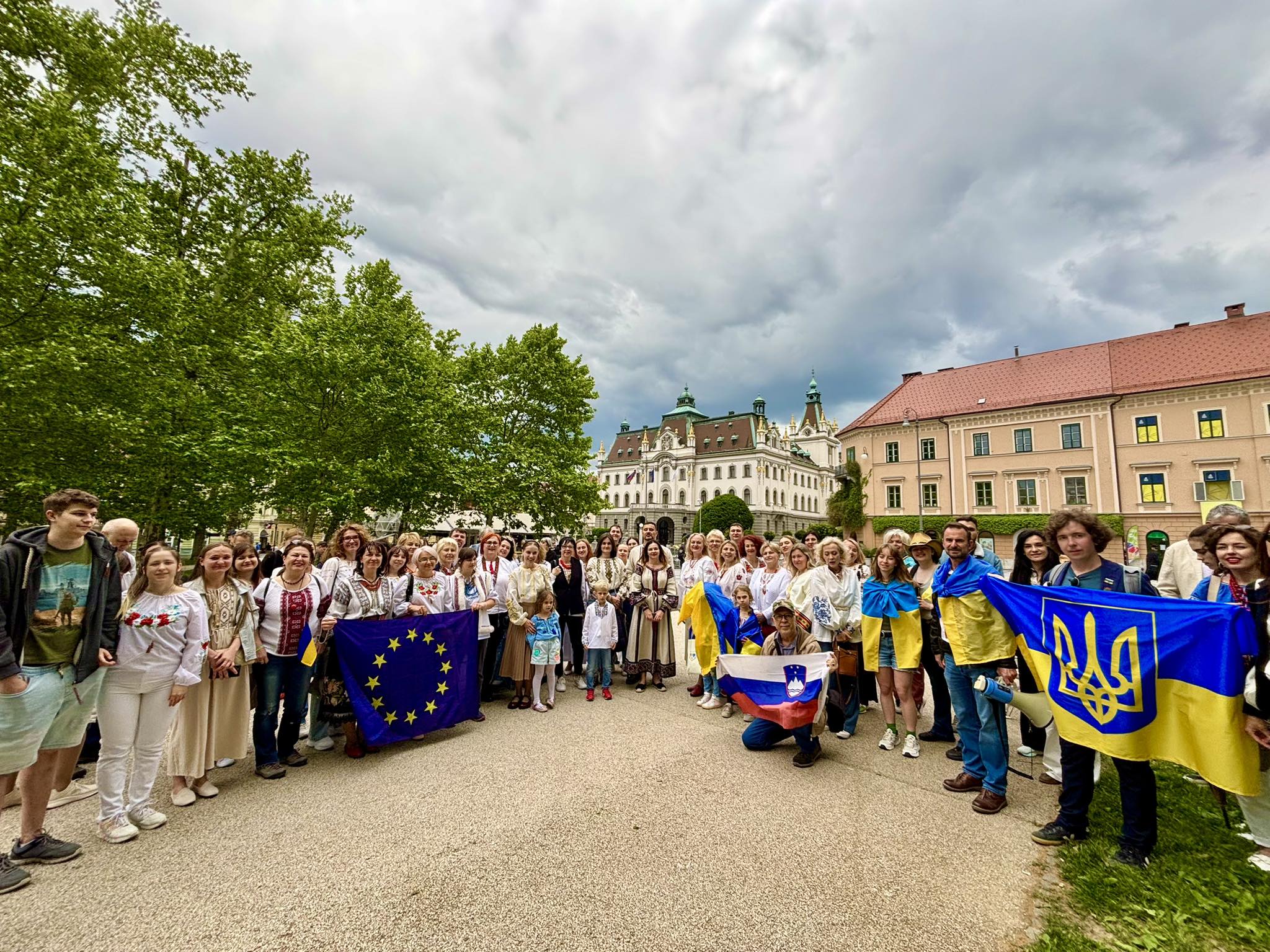 Марш на підтримку України в Любляні